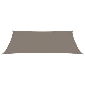  Sonnensegel Oxford-Gewebe Rechteckig 2,5x5 m Taupe