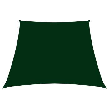  Sonnensegel Oxford-Gewebe Trapezförmig 3/5x4 m Dunkelgrün