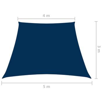  Sonnensegel Oxford-Gewebe Trapezförmig 3/5x4 m Blau