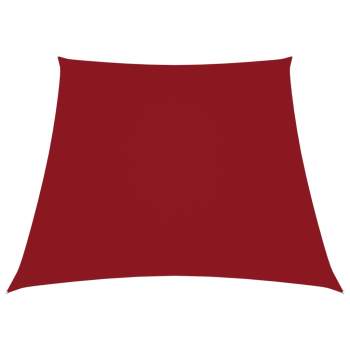  Sonnensegel Oxford-Gewebe Trapezförmig 2/4x3 m Rot