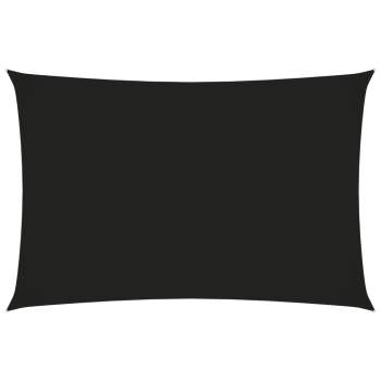  Sonnensegel Oxford-Gewebe Rechteckig 2x4,5 m Schwarz