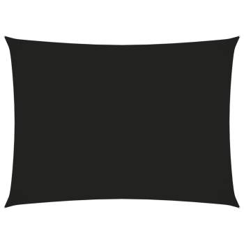 Sonnensegel Oxford-Gewebe Rechteckig 3x4,5 m Schwarz