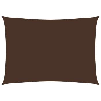  Sonnensegel Oxford-Gewebe Rechteckig 6x8 m Braun