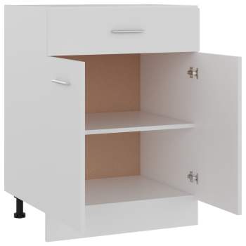  Schubunterschrank Weiß 60x46x81,5 cm Holzwerkstoff