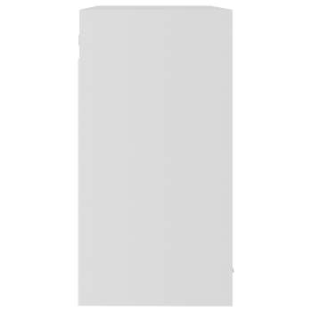  Hängeglasschrank Weiß 80x31x60 cm Holzwerkstoff