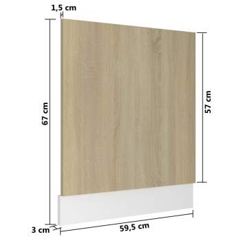  Geschirrspülerblende Lyon Sonoma-Eiche 59,5x3x67 cm Holzwerkstoff