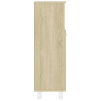  Badezimmerschrank Sonoma-Eiche 30x30x95 cm Holzwerkstoff