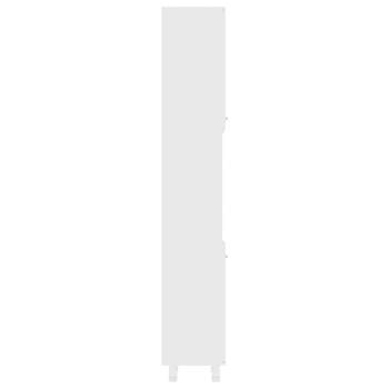  Badezimmerschrank Weiß 30x30x179 cm Holzwerkstoff