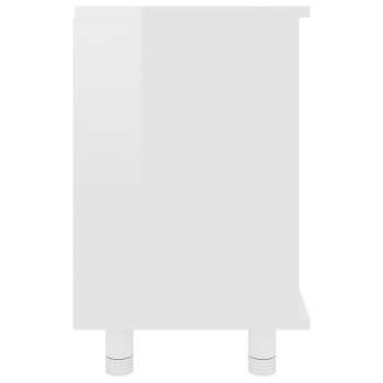  Badezimmerschrank Hochglanz-Weiß 60x32x53,5 cm Holzwerkstoff