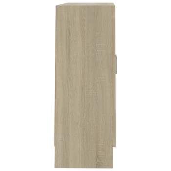  Vitrinenschrank Sonoma-Eiche 82,5x30,5x80 cm Holzwerkstoff
