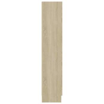  Vitrinenschrank Sonoma-Eiche 82,5x30,5x150 cm Holzwerkstoff