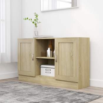  Sideboard Sonoma-Eiche 120x30,5x70 cm Holzwerkstoff