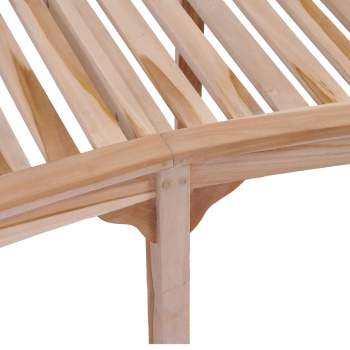  Bananenbank 200 cm Massivholz Teak