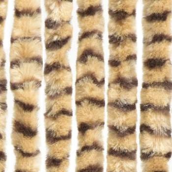  Insektenschutz-Vorhang Beige und Braun 90x220 cm Chenille