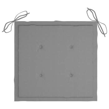  Gartenstuhl-Kissen 6 Stk. Grau 40x40x3 cm Oxford-Gewebe