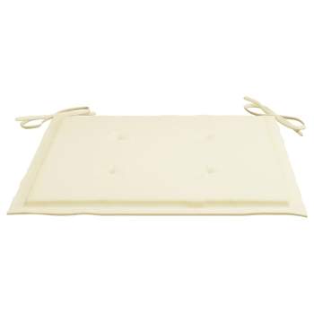 Preview:  Gartenstuhl-Kissen 2 Stk. Creme 40x40x4 cm Oxford-Gewebe