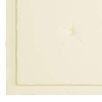  Gartenstuhl-Kissen 2 Stk. Creme 40x40x4 cm Oxford-Gewebe