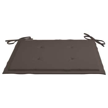  Gartenstuhl-Kissen 6 Stk. Taupe 40x40x3 cm Oxford-Gewebe