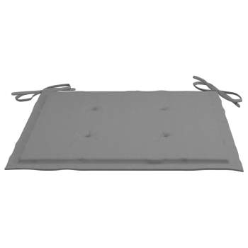  Gartenstuhl-Kissen 4 Stk. Grau 50x50x3 cm Oxford-Gewebe