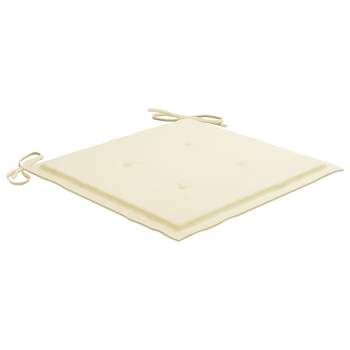  Gartenstuhl-Kissen 4 Stk. Beige 50x50x3 cm Oxford-Gewebe