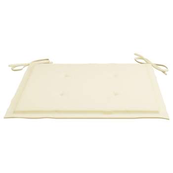  Gartenstuhl-Kissen 4 Stk. Beige 50x50x3 cm Oxford-Gewebe