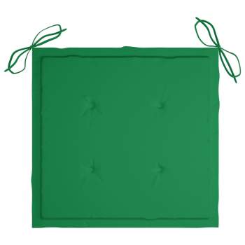  Gartenstuhl-Kissen 4 Stk. Grün 50x50x3 cm Oxford-Gewebe