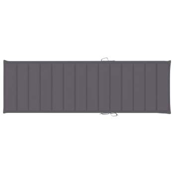  Sonnenliegen-Auflage Anthrazit 200x60x3 cm Oxford-Gewebe