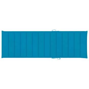  Sonnenliegen-Auflage Blau 200x60x3 cm Oxford-Gewebe