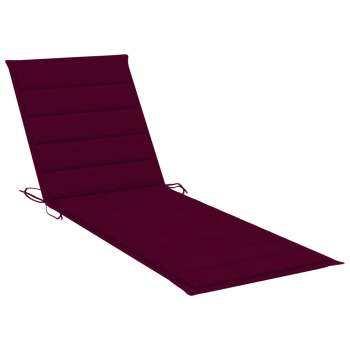  Sonnenliegen-Auflage Weinrot 200x60x3 cm Oxford-Gewebe