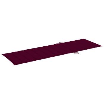  Sonnenliegen-Auflage Weinrot 200x60x3 cm Oxford-Gewebe