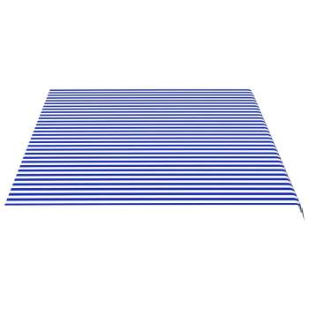 Markisenbespannung Blau und Weiß 5x3,5 m 