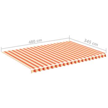 Markisenbespannung Gelb und Orange 5x3,5 m