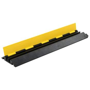  Kabelbrücken Überfahrschutz 2 Stk. 2 Kanäle Gummi 101,5 cm