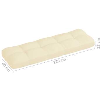  Palettensofa-Auflagen 7 Stk. Creme