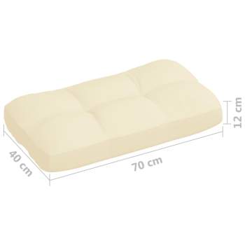  Palettensofa-Auflagen 7 Stk. Creme