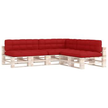  Palettensofa-Auflagen 7 Stk. Rot