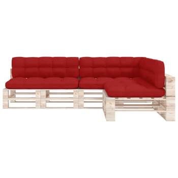  Palettensofa-Kissen 7 Stk. Rot