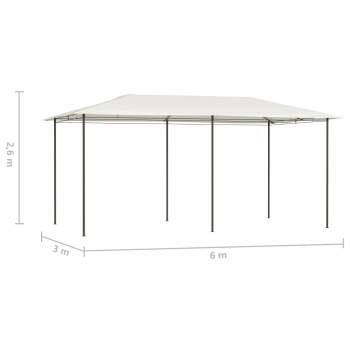  Pavillon 3x6x2,6 m Creme 160 g/m² 