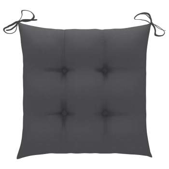 Preview:  Stuhlkissen 2 Stk. Anthrazit 50x50x7 cm Oxford-Gewebe