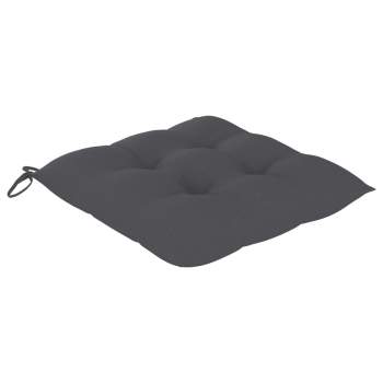 Preview:  Stuhlkissen 2 Stk. Anthrazit 50x50x7 cm Oxford-Gewebe