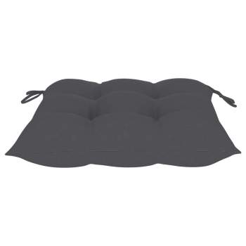 Preview:  Stuhlkissen 2 Stk. Anthrazit 50x50x7 cm Oxford-Gewebe
