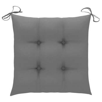 Preview:  Stuhlkissen 2 Stk. Grau 50x50x7 cm Oxford-Gewebe