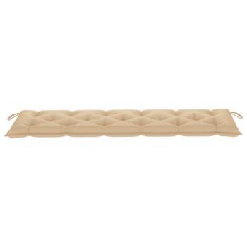  Gartenbank-Auflage Beige 180x50x7 cm Oxford-Gewebe