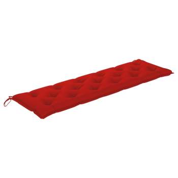  Gartenbank-Auflage Rot 180x50x7 cm Oxford-Gewebe