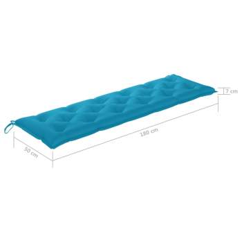  Gartenbank-Auflage Blau 180x50x7 cm Oxford-Gewebe