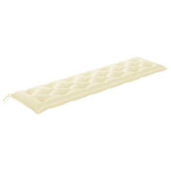 Preview:  Gartenbank-Auflage Cremeweiß 200x50x7 cm Oxford-Gewebe