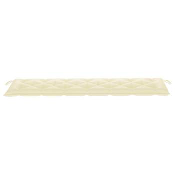 Preview:  Gartenbank-Auflage Cremeweiß 200x50x7 cm Oxford-Gewebe