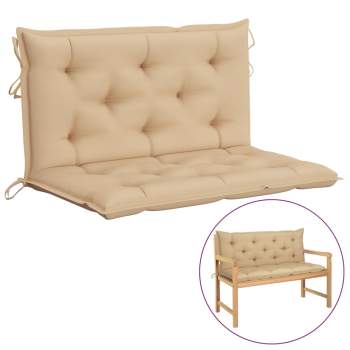  Gartenbank-Auflage Beige 100x(50+50)x7 cm Oxford-Gewebe