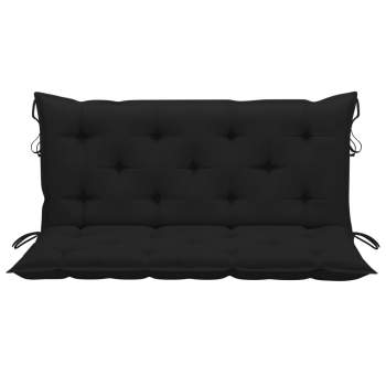  Gartenbank-Auflage Schwarz 120x(50+50)x7 cm Oxford-Gewebe