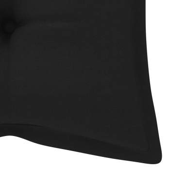 Gartenbank-Auflage Schwarz 120x(50+50)x7 cm Oxford-Gewebe